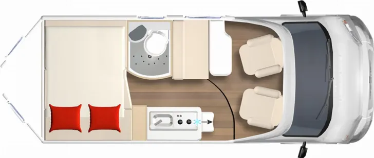 Grundriss Tag Bürstner Eliseo C 540 Navi | Kamera | Markise | Flex
