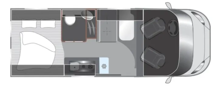 Grundriss Tag Roadfans Hopper 600 Modell 2026 / Navigation