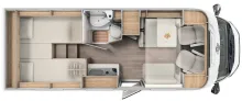 Grundriss Tag Carado VAN V347 pro +
