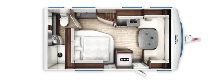 Grundriss Tag Fendt Diamant 560 FD Modell 2026 / 2000 kg / Geneve