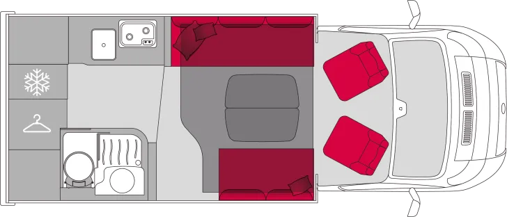 Grundriss Tag Pilote Pacific P690D Evidence Jubiläumsangebot