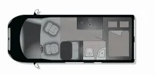 Grundriss Tag Crosscamp ADVTR 5.4 DF Peugeot Neues 2026 Model 540