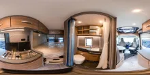 360° Innenansicht Dethleffs Globetrail Classic 600 DK Fiat Aufstelldach SALE