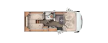 Grundriss Tag Carthago C2-tourer I 141 KB-LE comfort 4.2t MB-Listenpreis: 161.765€