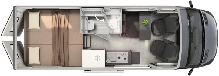 Grundriss Tag Hymer Camper Van Grand Canyon S 700 Autark*4x4 **MJ 26**