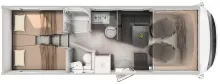 Grundriss Tag Hymer B-Klasse MC I 680 MB Premium