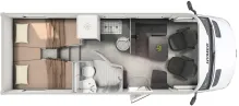 Grundriss Tag Hymer B-Klasse MC T 600 MB Premium