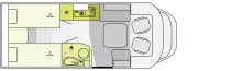 Grundriss Tag Etrusco T 6.9 SBC Modell T-Base
