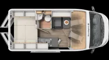 Grundriss Tag Sunlight Camper Van Cliff 540 Faltverdunklung
