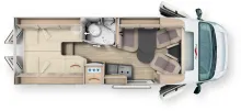 Grundriss Tag Malibu Van Comfort 640 LE charming GT skyview 180 PS Automatik - 2367