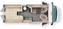 Grundriss Tag Malibu Van Relax 640 LE R ambition UVP 88.890€*Herbstaktion