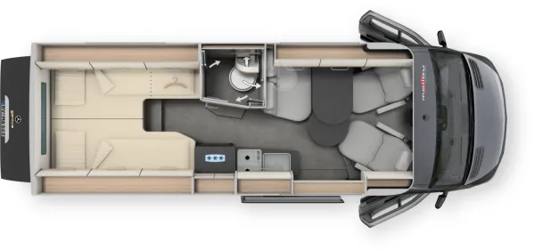 Tagesgrundriss Malibu genius 641 LE
