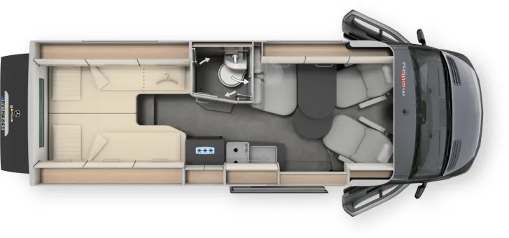 Grundriss Tag Malibu genius 641 LE performance 4x4