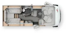 Grundriss Tag Malibu I 430 KB-LE lightweight 3.5t 170 PS Automatik - 2365