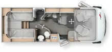 Grundriss Tag Malibu I 450 RB-LE comfort 4.2t 180 PS / Automatik - 2349