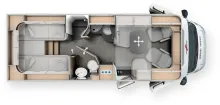 Grundriss Tag Malibu T 450 RB-LE comfort 4.2t MB 170 PS Automatik-2337