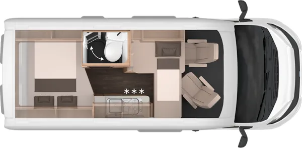 Nachtgrundriss Knaus BoxLife 540 MQ Platinum Selection