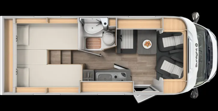 Grundriss Tag Sunlight V 66 Adventure Edition IC-Line Modelljahr 2026