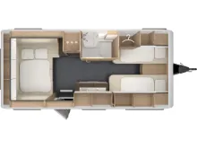 Grundriss Nacht Tabbert Pantiga 490 E 2,3 Finest Edition Modell 2026 ; AKTIONSPREIS