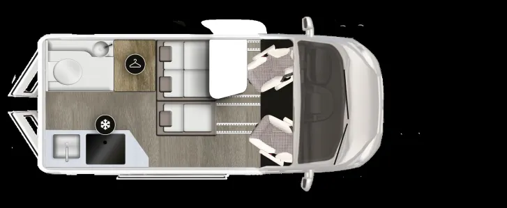 Grundriss Tag Karmann Mobil Duncan 550