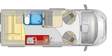 Grundriss Tag Pössl D-Line 2WIN S Plus Modell 2026 Sie sparen 2.473,-