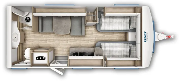 Grundriss Tag Fendt Bianco Activ 515 SGD Modell 2026 / 2000 kg / Pineto