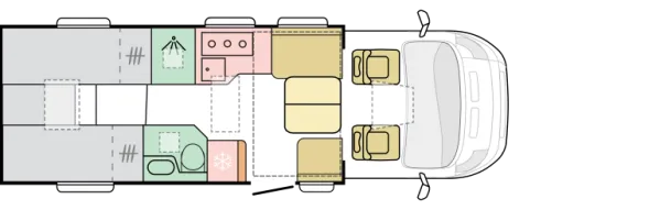 Tagesgrundriss Adria Matrix 650 DL 60 Years Tagesgrundriss Adria Matrix 650 DL 60 Years