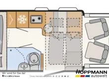 Grundriss Tag Dethleffs Trend T 6877
