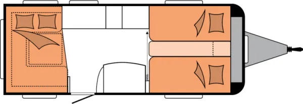 Nachtgrundriss Hobby De Luxe 540 UL
