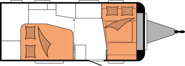 Nachtgrundriss Hobby De Luxe 495 WFB