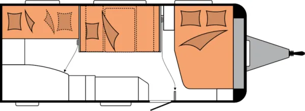 Nachtgrundriss Hobby De Luxe 545 KMF