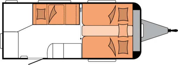 Nachtgrundriss Hobby De Luxe 460 SL