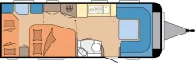 Grundriss Tag Hobby Prestige 650 KFU Modell 2026