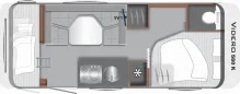 Grundriss Tag LMC Videro 580 K 12-Jahre Aufbau-Dichtheitsgarantie