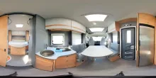 360° Innenansicht Dethleffs Just Camp T 6752 DBL Family-, Chassispaket
