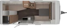 Grundriss Tag Knaus Yaseo 500 DK MJ 26 | Markise| LED | Dusche |1700