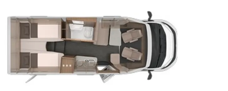 Grundriss Tag Knaus VAN TI Vansation 650 MEG