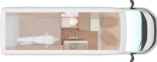 Grundriss Tag Weinsberg CaraBus 630 MEG EDITION [FIRE]