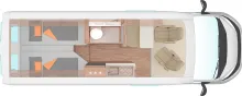 Grundriss Tag Weinsberg CaraBus 630 ME Grey EDITION FIRE