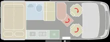 Grundriss Tag VanTourer 600 D (MAN) sehr gepflegt