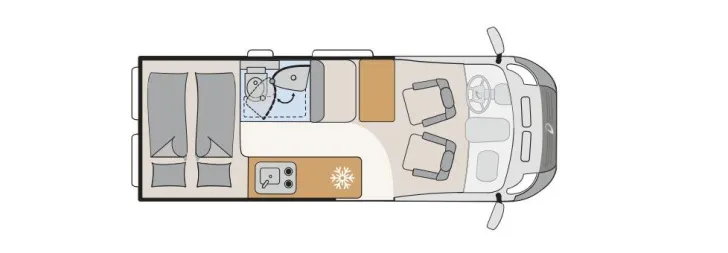 Fahrzeugbild Dethleffs Globetrail Fiat 600 DS 75K Iconic Hubdach #7