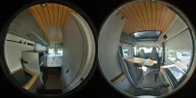 360° Innenansicht Hymer Redwood 600 Lithium|EXPLORER|Autom.|Aufstelldach