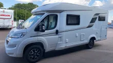 Seitlich Hobby Optima ONTOUR Edition V65 GE TV-SAT Anlage