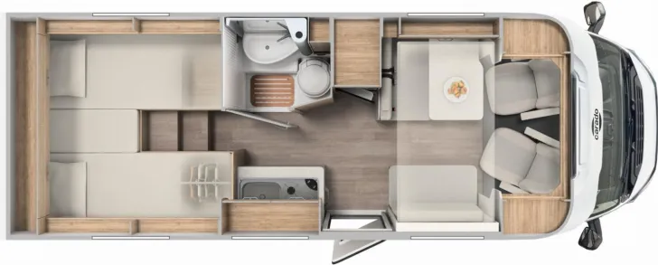 Grundriss Tag Carado V 347 Digital+ Safety Paket, sofort Verfügbar