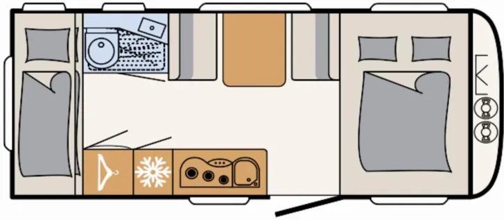 Grundriss Tag Dethleffs Aero 500 QSK