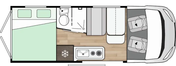 Tagesgrundriss Benimar Benivan B144