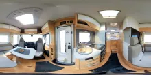 360° Innenansicht Hymer B-Klasse MC I 580 Bugausbau, Premium, Backofen