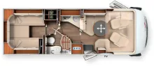 Grundriss Tag Carthago chic e-line I 51 LE Fiat (535)