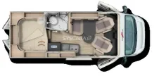 Grundriss Tag Malibu Van diversity 600 DB K charming GT skyview Neues Modell Sofort verfüg.