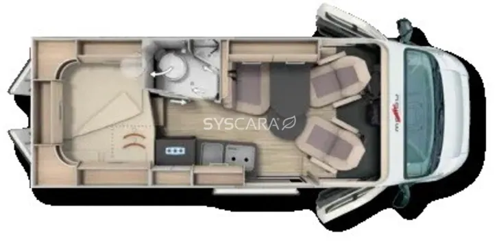 Grundriss Tag Malibu Van diversity 600 DB K charming GT skyview Neues Modell Sofort verfüg.